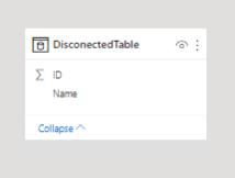 Disconnected table